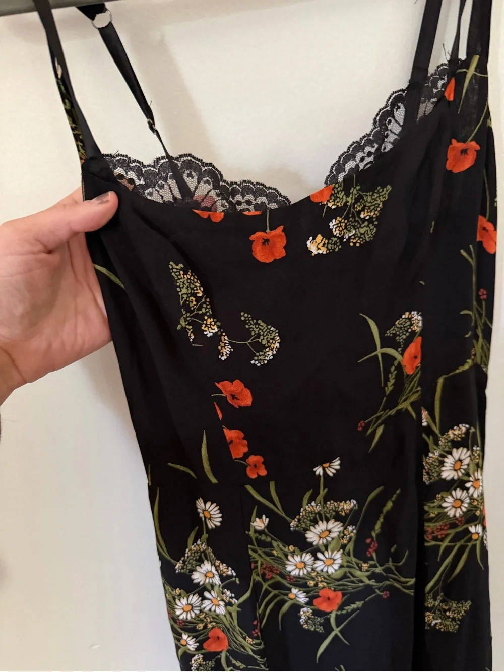 NWT REFORMATION Irisa Floral Trumpet Dress in Robyn Size US 0 lace trim - Picture 12 of 15